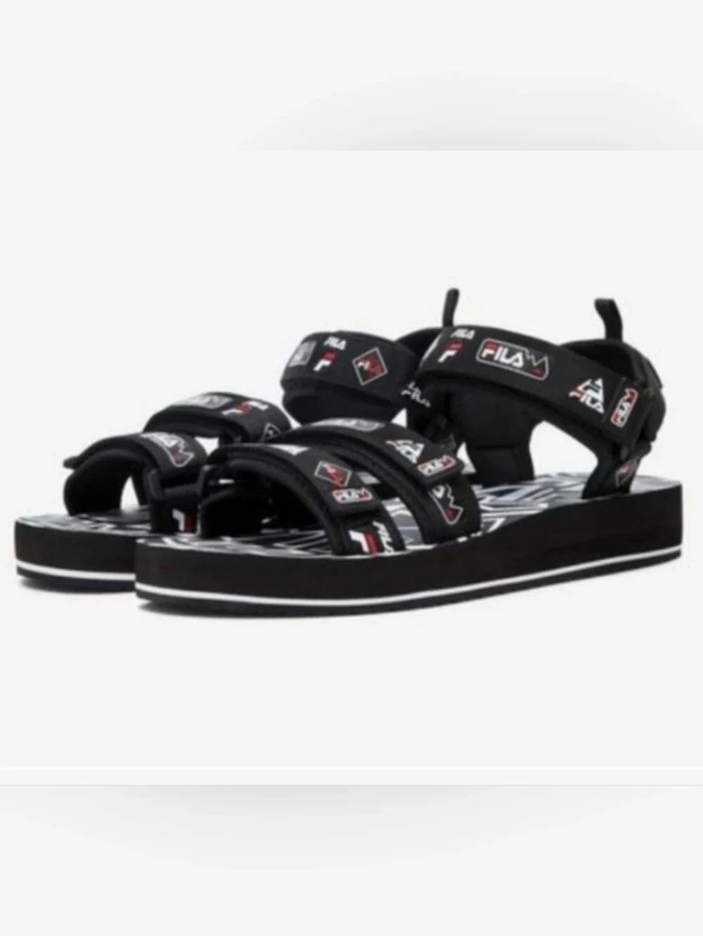 Men's Fila Drifter DNS 90s Black Canvas Sport Sandals